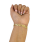 Real 10k Cuban Curb Bracelet Yellow Gold Solid 8 Inch 6mm 10kt Bracelet