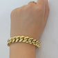 14k Yellow Gold Bracelet 13mm Miami Cuban Link 8.5 Inch Box Clasp Men Real 14kt
