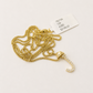 10K Gold Solid Franco Chain J Initial CZ Stone Pendant Set 1mm 16 18 20 22 Women
