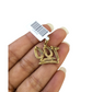Real 10k Yellow Gold 100 Diamond Charm Pendant 1'' inch Genuine 10kt