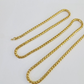 Real 18k Yellow Gold Franco Chain Necklace 24 Inch 4 mm SOLID 18kt
