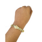 10k Yellow Gold Bracelet 8.5 Inch Royal Monaco Cuban Link 10mm Mens Box Clasp