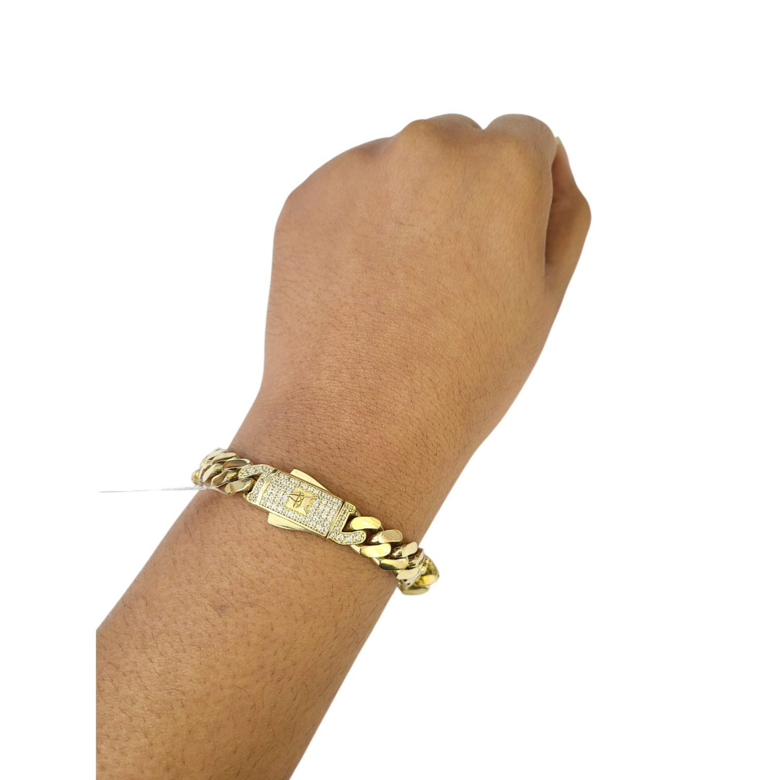 10k Yellow Gold Bracelet 8.5 Inch Royal Monaco Cuban Link 10mm Mens Box Clasp