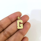 10K Yellow Gold G Initial Charm Pendant Alphabet Real 10kt Men Women
