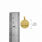 10K Yellow Gold Last Supper Pendant Charm Round 1" Nugget Design Unisex