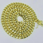 8mm Miami cuban Link chain Necklace 26" Inch length Real 10k Yellow Gold 10 KT