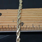 SOLID 10k Yellow Gold Rope Chain Necklace Diamond Cut 4mm 18" Choker Men's Women