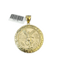 Real 10k Yellow Gold Nugget Centenario Coin Pendant Charm 2 inch 50 Pesos 1947