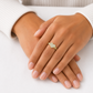10k Yellow Gold Heart Ring CZ Stone Promise Engagement Wedding Women Ladies