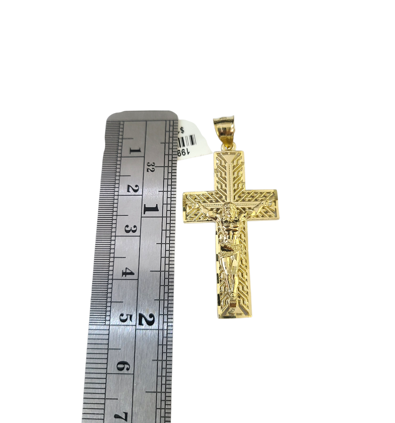 10k Gold Franco Necklace Chain Crucifix Cross Charm 2.5mm 18"-26" Pendant SET