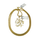 Real 10k Gold Franco Chain No Days Off Charm Pendant Necklace SET 2.5mm 18"-26"