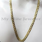 SOLID 14k Yellow Gold Ladies Chain Necklace 22 Inch Cuban Curb Link  3 MM Women