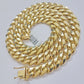 Real 10k Yellow Gold Cuban Link Solid Necklace 11mm 22" 10KT Real Gold Sale