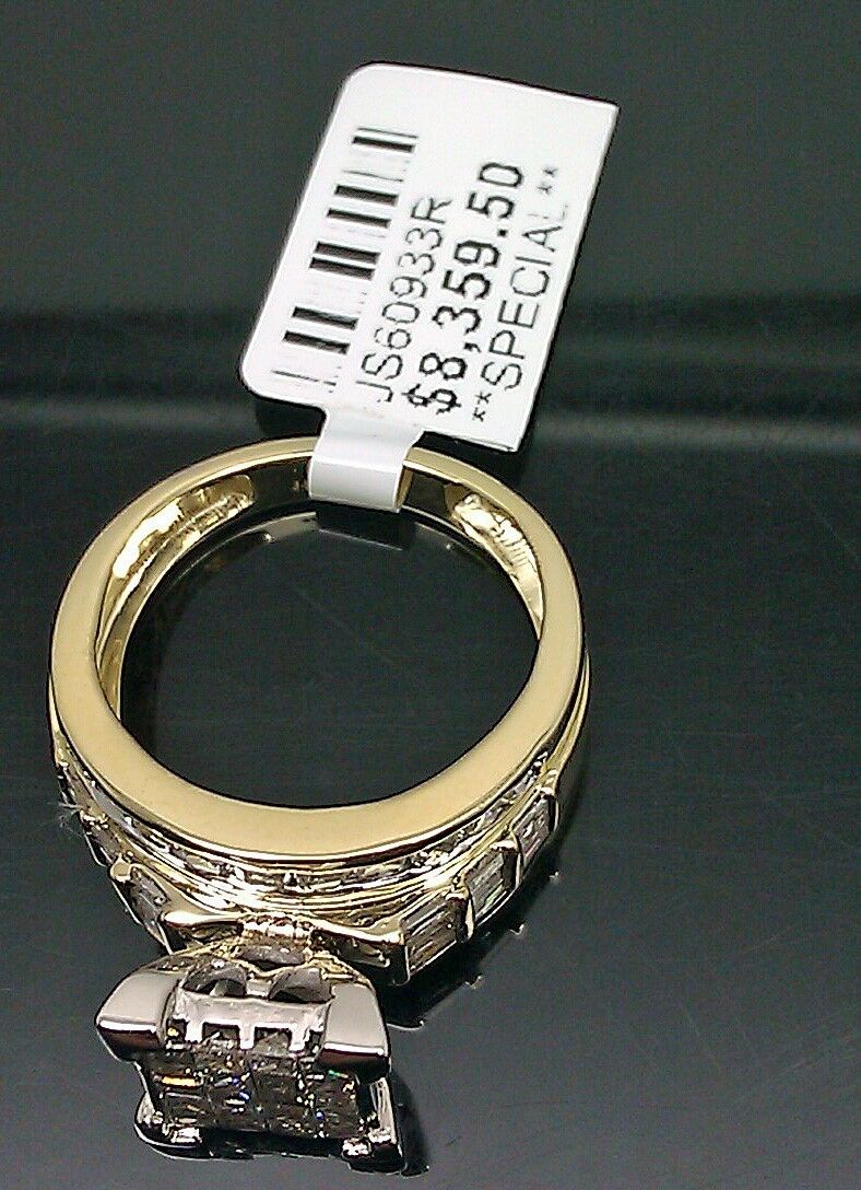 2 CT Diamond 10K Gold Ladies Ring Wedding Anniversary Princess cut Diamond Women