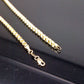 10k Yellow Gold Chain Men's Byzantine Necklace 28 Inch Lobster 3.5 mm, REAL,Rope