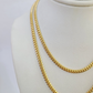 Real 18kt Miami Cuban Chain Necklace 3mm 24 Inch Yellow Gold Men Women SOLID 18k