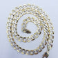 12MM Real Gold Mens Necklace Cuban Link 26" Diamond Cut 10k Yellow Gold Chain