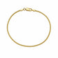 Real 18K Yellow Gold Franco Bracelet 1mm 7" 8" Ladies Dainty Thin Chain Jewelry