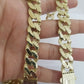 10k Real Gold Royal Miami Cuban Chain 14mm Royal Necklace Bracelet Set Men