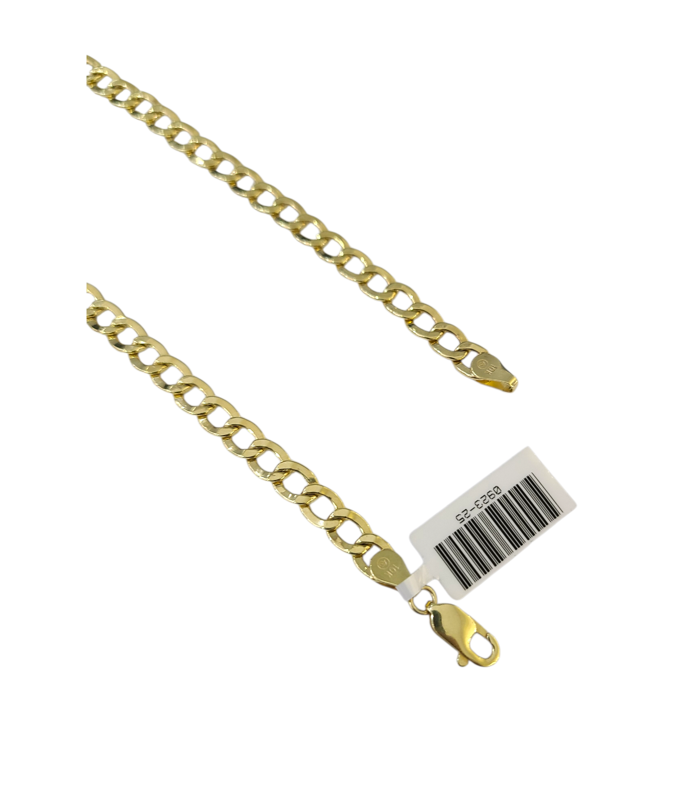Real 10k Gold Chain Cuban Curb Link 20 Inch 5.5mm 10kt Yellow Gold Necklace