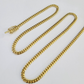 Real 18kt Yellow Gold Miami Cuban Chain Necklace 4mm 22 Inch Men Women SOLID 18k