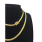 10k Solid Gold Miami Cuban Chain 2mm 3mm 4mm 5mm 18 20 22 24 inch Men Women
