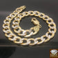 Real 10k Yellow Gold 9" Diamond Cuts Cuban curb Link Bracelet Rope Byzantine
