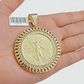 1947 Mexican Centenario Coin Charm Pendant Replica 50 pesos With Bezel 10kt