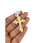 Real 10k Rope Chain Cross Charm Necklace Pendant Set 5mm 20"-30" Gold
