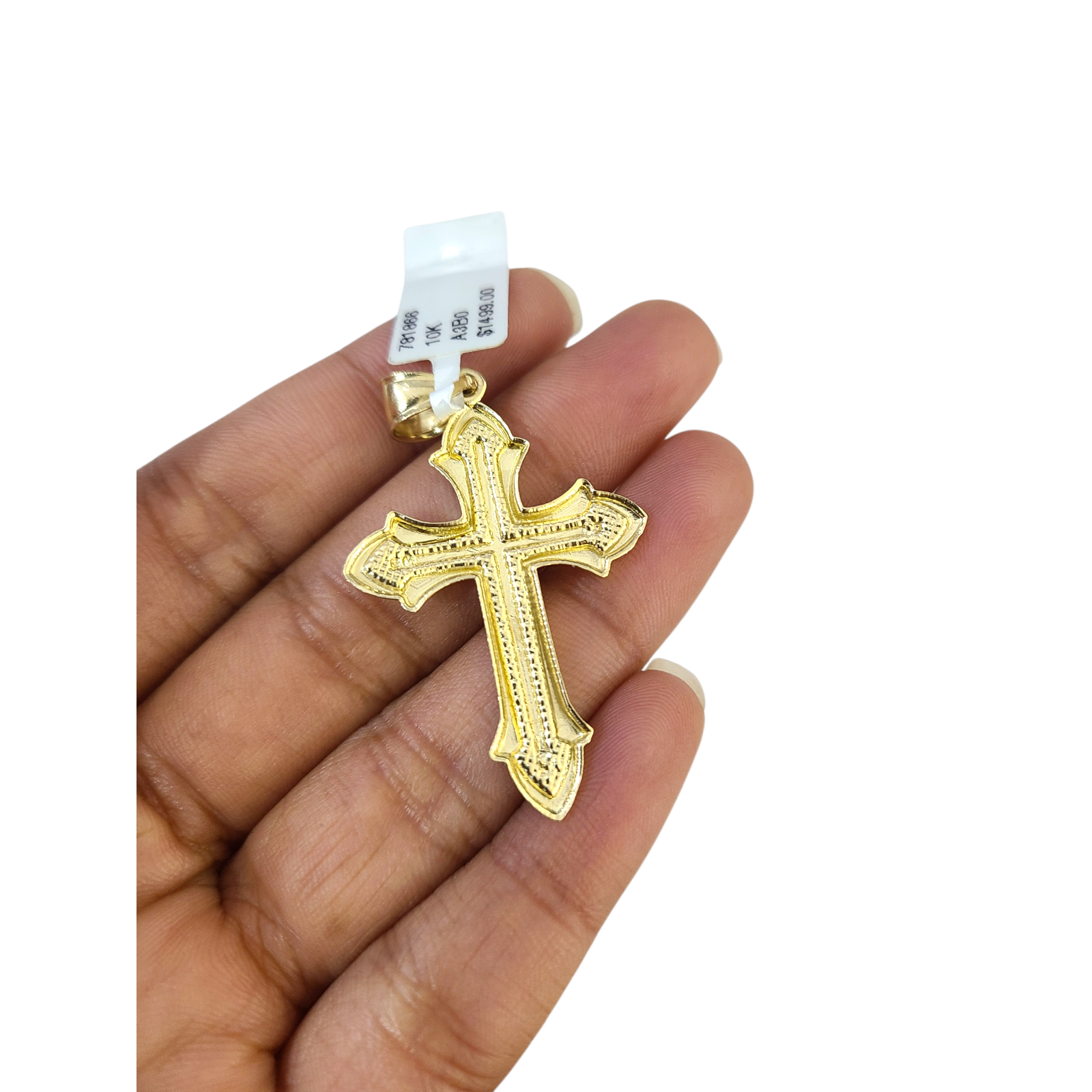 Real 10k Rope Chain Cross Charm Necklace Pendant Set 5mm 20"-30" Gold