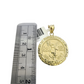 10k Gold Centenario Coin Pendant Charm Nugget Bezel 1.5 inch 50 Pesos 1947