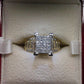 2 CT Diamond 10K Gold Ladies Ring Wedding Anniversary Princess cut Diamond Women