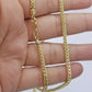 Real 10k Yellow Franco Necklace 3mm Chain Lobster Clasp 18" -26" Men Women Rope