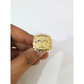 Real 10k Nugget Head Ring Yellow Gold Men 10Kt Genuine