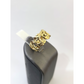 Real 10k Nugget Ring Yellow Gold Women 10Kt Genuine