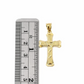 Real 10K Gold Rope Chain 3mm Religious Cross Charm Set Men Women 18"-28"