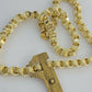 Mens Byzantine Chain 10k Gold Necklace 11mm 22" 24" 26" 28" 30" 10kt Yellow Gold