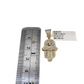 Real 10k Yellow Gold Hamsa Hand Diamond Charm Pendant 1.25'' inch Genuine 10kt