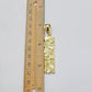 10k Yellow Gold Charm Nugget Bar Mens Pendant REAL 10KT , FREE SHIPPING