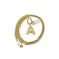 Real Gold 10k Chain Pendant SET A Initial Charm Miami Cuban Link Necklace 2.5mm