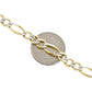 Mens Real 10k Yellow Gold Figaro Link Bracelet Diamond Cut 6.5 mm Solid 8 Inch