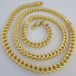 Real 10k Gold Franco Necklace Box Chain 22" & 24" Inch 6mm 10kt Yellow Gold SALE