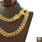 10k Real Gold Men Miami Cuban Royal Monaco Link Chain 22 inch 15mm Gold THICK