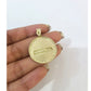 10K Yellow Gold Last Supper Round Pendant Charm Small Medium Large Sizes
