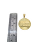 10K Yellow Gold Round Last Supper Pendant Charm 1.5" Nugget Unisex Gold