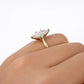 14k Yellow Gold Diamond Oval Ring LAB Created Wedding Engagement Ladies Women