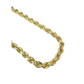 10K Yellow Gold Rope Chain Necklace 8mm 22 Inch REAL 10kt Diamond Cuts Men's