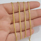 Real 18kt Yellow Gold Miami Cuban Chain Necklace 2mm 22 Inch Men Women SOLID 18k