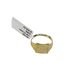 Real 10k Nugget Square Ring Yellow Gold Men 10Kt Genuine