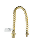 10k Yellow Gold Bracelet 8.5 Inch Royal Monaco Cuban Link 10mm Mens Box Clasp